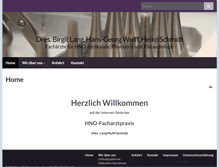 Tablet Screenshot of hno-fachaerzte-giessen.de
